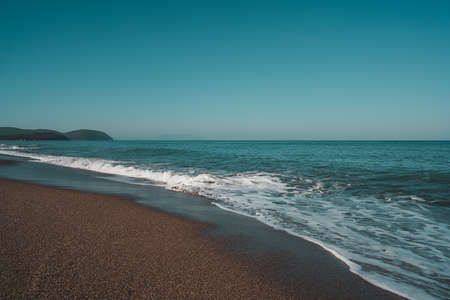 Beautiful beach and coast. Italian Summer at the ocean.