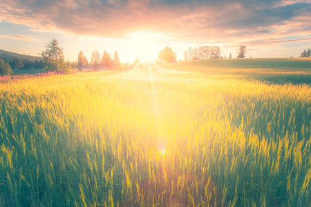 Finnish grain field. Photo from Sotkamo, Finland.