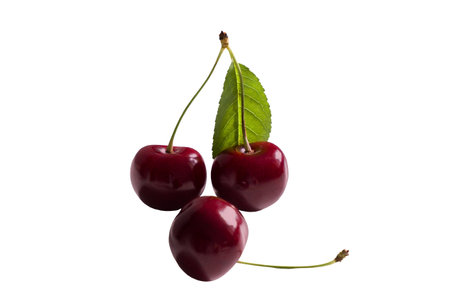cherries isolated on white background