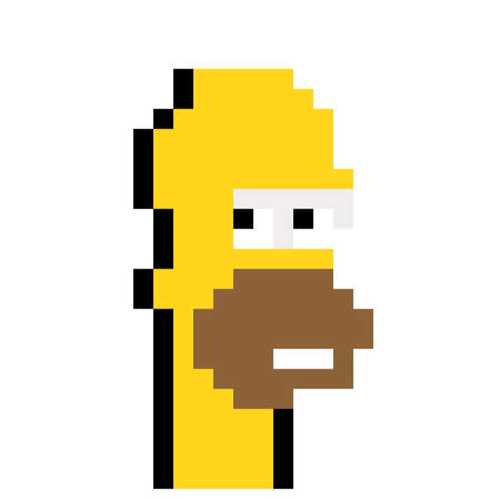 cryptography simpsons on a white background.
