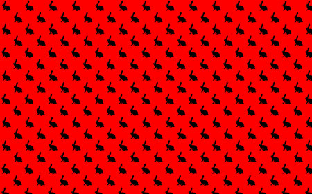 Seamless Rabbit silhouette Print , Fabric or paper print.の写真素材