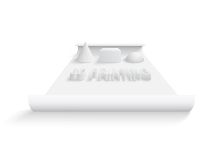 3D printing concept. EPS 10のイラスト素材