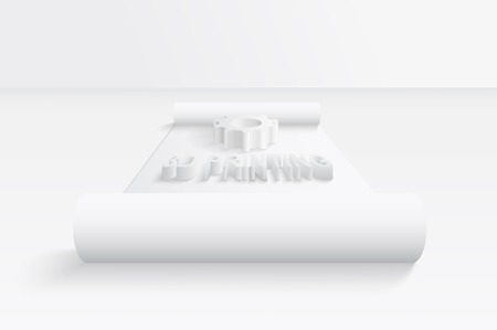 3D printing concept. EPS 10のイラスト素材