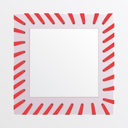 Empty frame  with lace. Vectorのイラスト素材