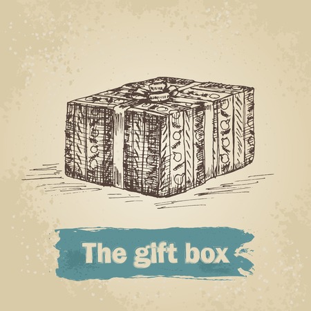 Hand drawn giftのイラスト素材