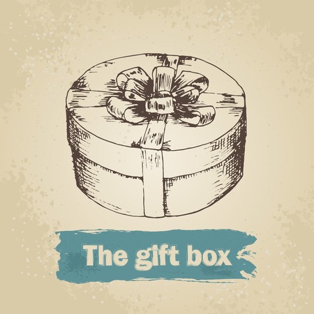 Hand drawn giftのイラスト素材