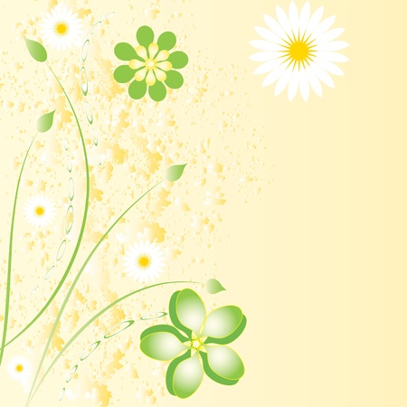 Beautiful floral backgroundのイラスト素材