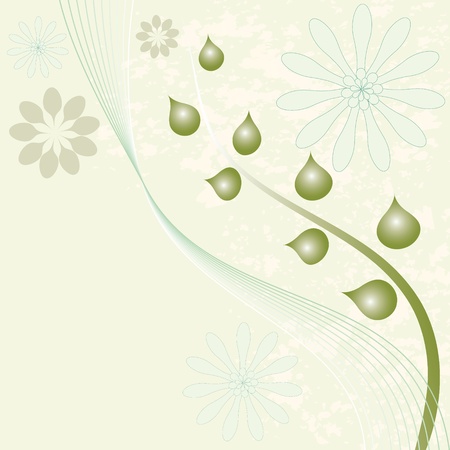 Beautiful floral backgroundのイラスト素材
