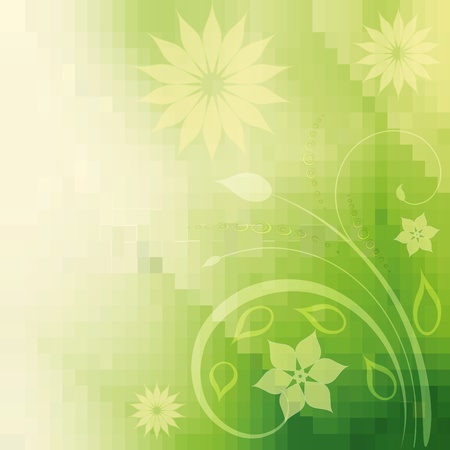 Abstract floral bckgroundのイラスト素材