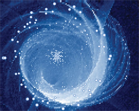 Blue energy swirlのイラスト素材