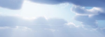 Beautiful god ray sky illustrationのイラスト素材