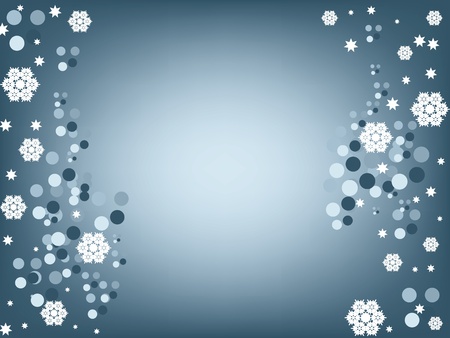 Beautiful snowflakes backgroundのイラスト素材