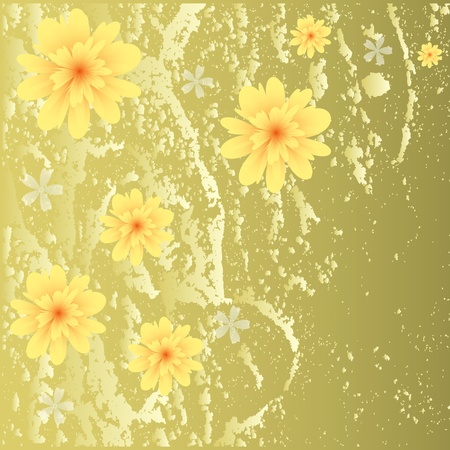 Beautiful floral backgroundのイラスト素材