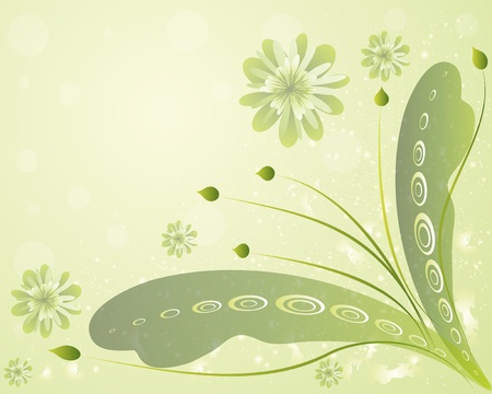 Beautiful floral backgroundのイラスト素材