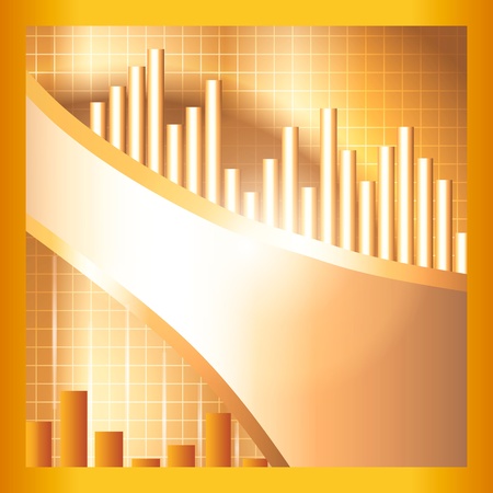 Golden style tech backgroundのイラスト素材