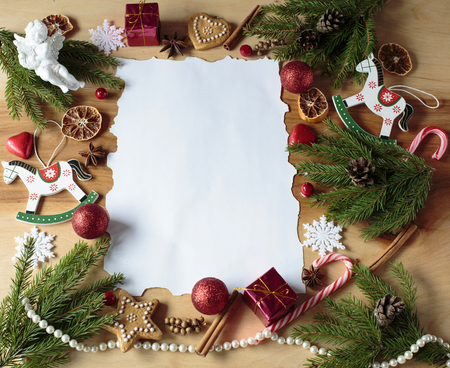 New Year, Christmas background, letterの写真素材