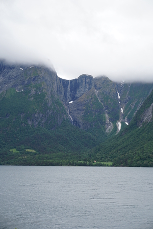 norway waterfallの写真素材