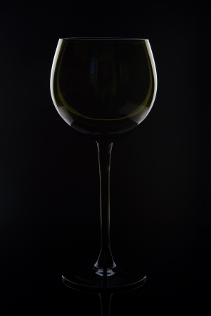 Image of wine glass isolated on blackの写真素材