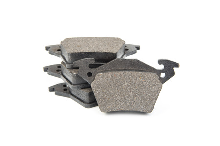Image of brake pads isolated on whiteの写真素材