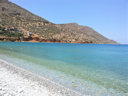 Beach in creteの写真素材