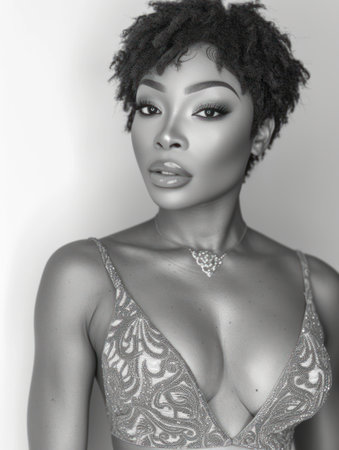 Mystery and Elegance: A Portrait in Shadowsの素材