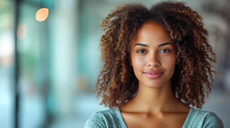 Ethereal Glow: A Portrait Amidst Urban Serenityの素材