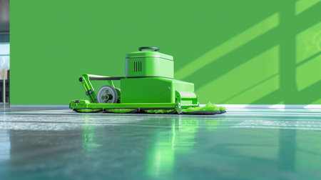 Precision in Motion: Automated Cleaning Amidst Industrial Harmonyの素材