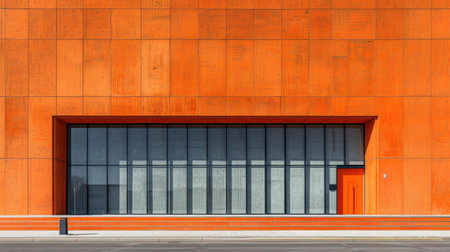 Modern Architectural Harmony: A Dance of Color and Structureの素材