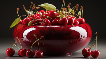 a bowl of cherriesの素材