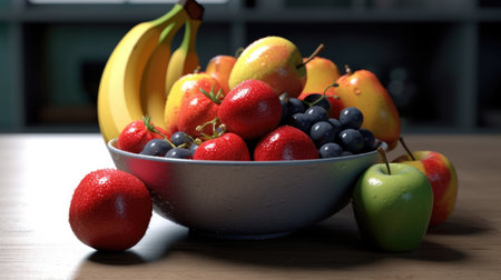 a bowl of fruitsの素材