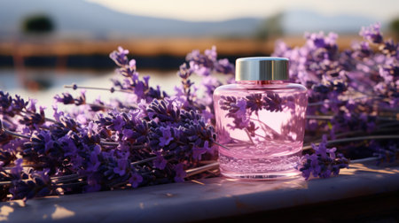 lavender body lotionの素材