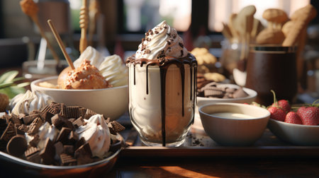 chocolate, ice creamの素材