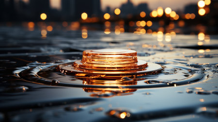 Droplets, podium, realistic, monsoon, water, ripple effectの素材