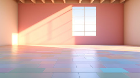 Light gradient background and light - colored floorの素材