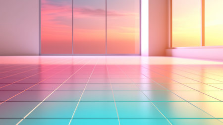 Light gradient background and light - colored floorの素材