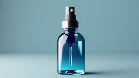 Blue hair serum bottleの素材