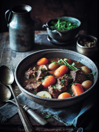 A bowl of beef stewの素材