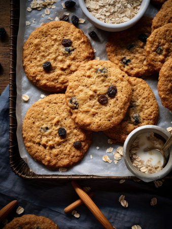 Oatmeal raisin cookiesの素材