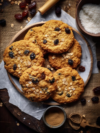 Oatmeal raisin cookiesの素材