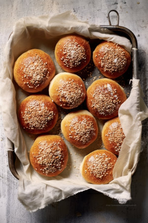 bread dusted with flourの素材