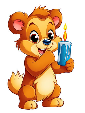 Picture for kids, happy baby bearの素材