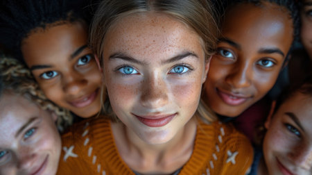 A Gathering of Friends, Faces Obscured for Privacyの素材