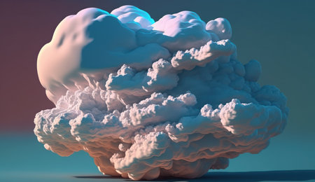 Ethereal Cloudscape: A Dance of Light and Shadowの素材