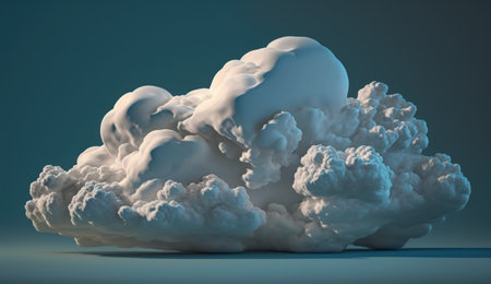 Ethereal Beauty: A Majestic Cloud Formation Illuminated in Soft Lightの素材