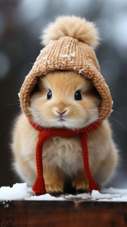 Christmas bunnyの素材