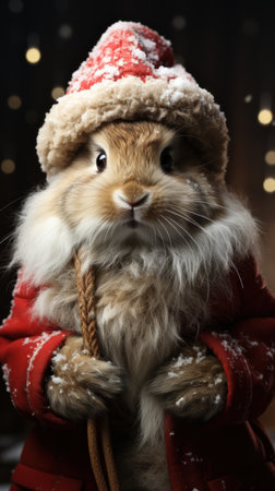 Christmas bunnyの素材