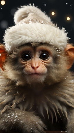 Christmas monkeyの素材
