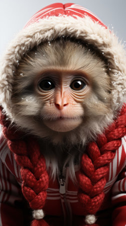 Christmas monkeyの素材