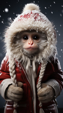 Christmas monkeyの素材