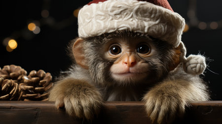 Christmas monkeyの素材